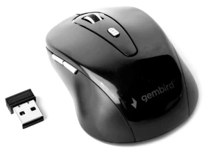 Mouse wireless gembird musw-6b-01, negru Thumbnail 3
