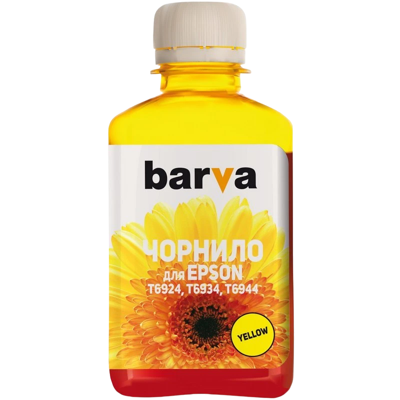 Контейнер с чернилами barva t6931, 180мл, желтый 2