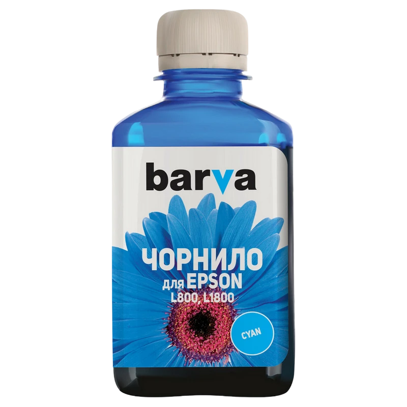 Контейнер с чернилами barva pn-el800n, 180мл, голубой 2