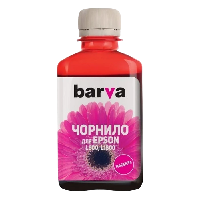 Контейнер с чернилами barva pn-el800n, 180мл, пурпурный 2