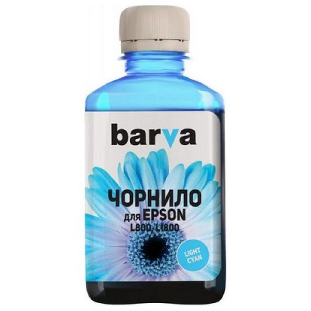 Контейнер с чернилами barva pn-el800n, 180мл, светло-голубой 2