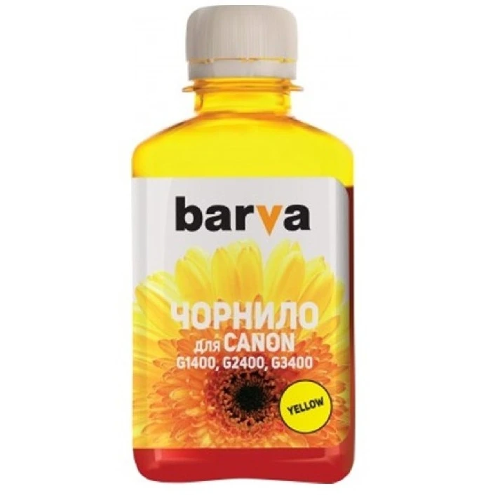 Контейнер с чернилами barva g490 (canon g-series), g490-506 (711), желтый 4