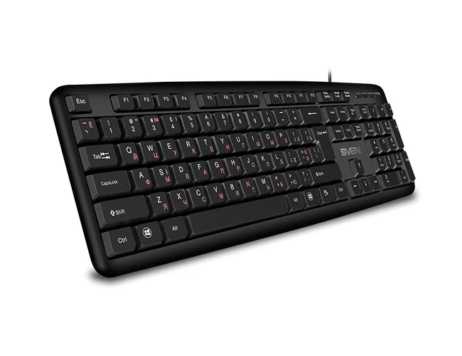 Клавиатура sven kb-s230, проводное, чёрный 6