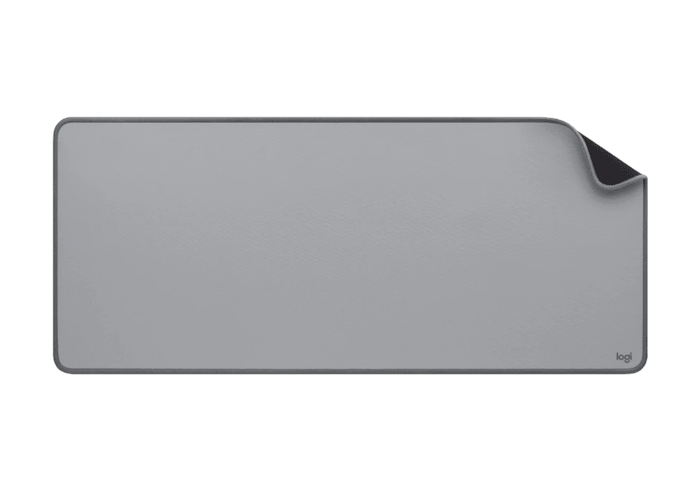 Игровой коврик для мыши logitech desk mat, large, серый 5