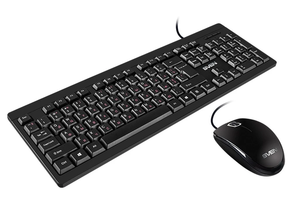 Set tastatură + mouse sven kb-s320c, cu fir, negru 13