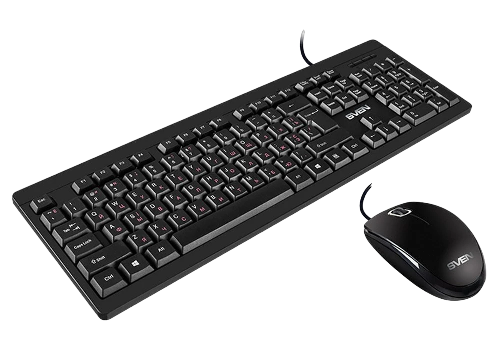 Set tastatură + mouse sven kb-s320c, cu fir, negru 8