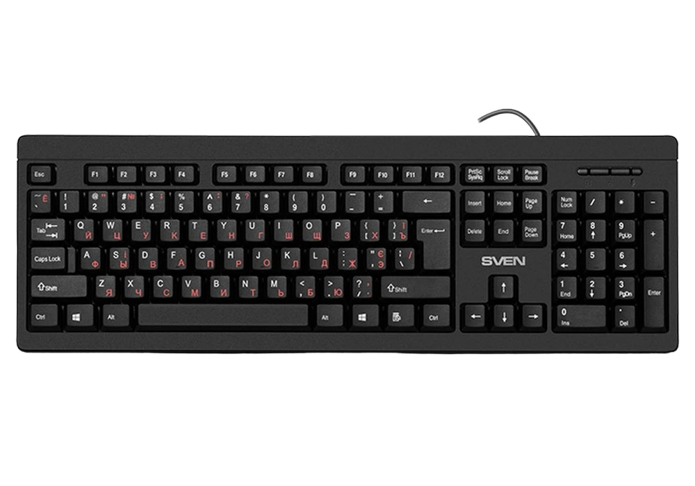 Set tastatură + mouse sven kb-s320c, cu fir, negru 14