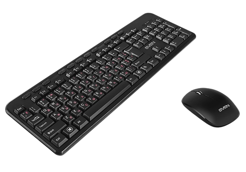 Set tastatură + mouse sven kb-c3200w, fără fir, negru 15