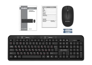 Set tastatură + mouse sven kb-c3200w, fără fir, negru Thumbnail 6