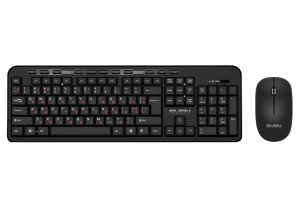 Set tastatură + mouse sven kb-c3200w, fără fir, negru