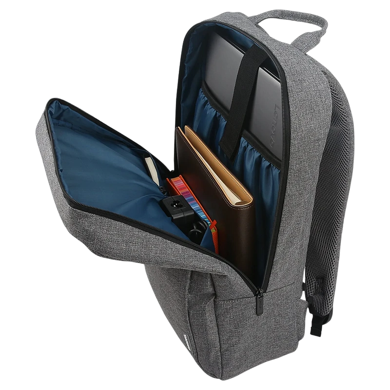 Rucsac pentru laptop lenovo b210, 15.6", poliester, gri 2