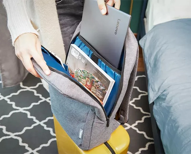 Rucsac pentru laptop lenovo b210, 15.6", poliester, gri 6