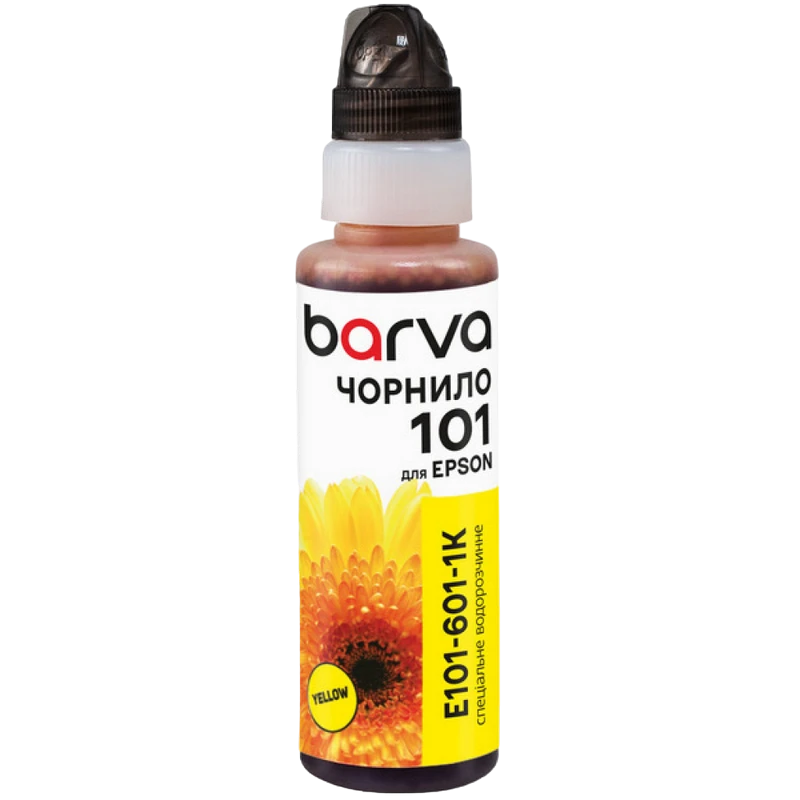 Контейнер с чернилами barva e101-601, 100мл, желтый 4