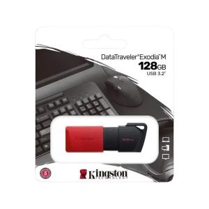 Memorie usb kingston datatraveler exodia m, 128gb, negru/rosu Thumbnail 3