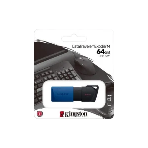 Usb flash накопитель kingston datatraveler exodia m, 64гб, черный/синий Thumbnail 5