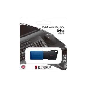 Memorie usb kingston datatraveler exodia m, 64gb, negru/albastru Thumbnail 4
