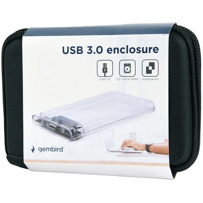 Carcasă externă gembird ee2-u3s9-6, transparent (ee2-u3s9-6) 11