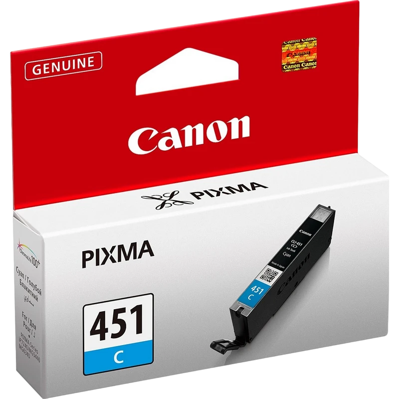 Картридж чернильный canon cli-451c, 7мл, голубой 5
