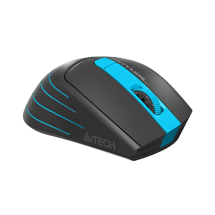 Mouse wireless a4tech fg30s, gri/albastru 3