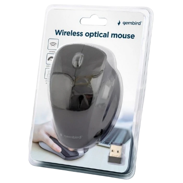 Беcпроводная мышь gembird musw-6b-02, чёрный 6