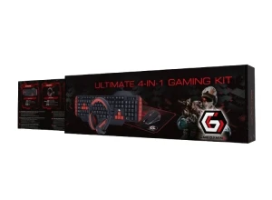 Клавиатура, мышь, коврик для мыши и гарнитура gembird ggs-umg4-02, проводное, черный/красный Thumbnail 7