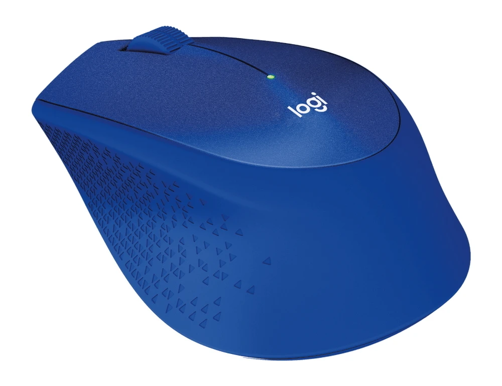 Беcпроводная мышь logitech m330 silent plus, синий 14