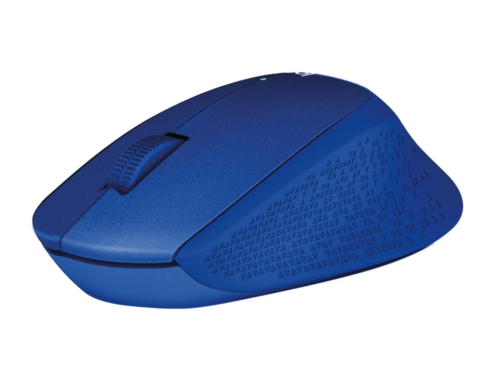 Беcпроводная мышь logitech m330 silent plus, синий 3