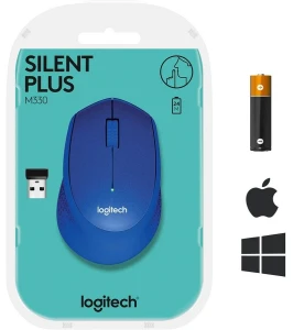 Беcпроводная мышь logitech m330 silent plus, синий Thumbnail 13