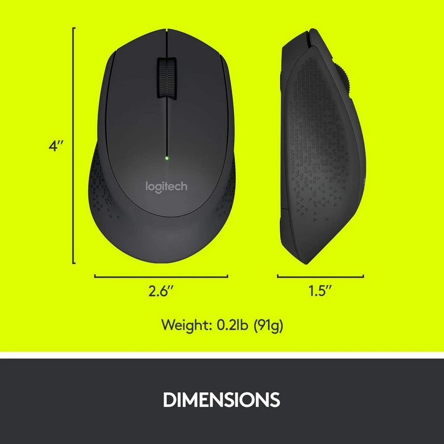 Беcпроводная мышь logitech m330 silent plus, чёрный 13