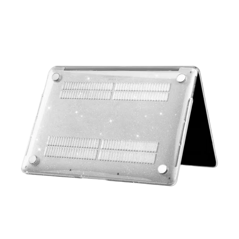Husă pentru laptop tech protect smartshell macbook air 13 (2018-2020), 13", policarbonat, glitter clear 5