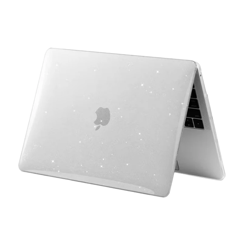 Husă pentru laptop tech protect smartshell macbook air 13 (2018-2020), 13", policarbonat, glitter clear 4