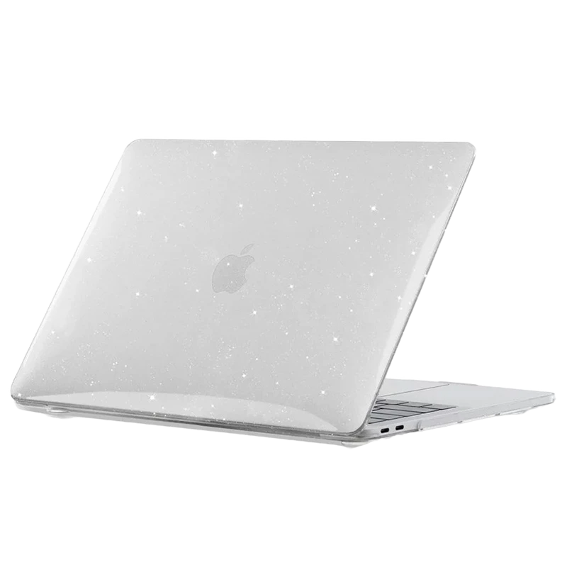 Husă pentru laptop tech protect smartshell macbook air 13 (2018-2020), 13", policarbonat, glitter clear 6