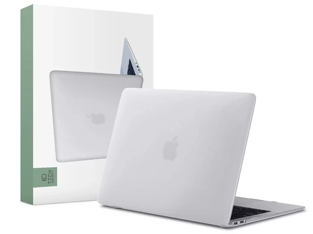 Husă pentru laptop tech protect smartshell macbook air 13 (2018-2020), 13.3", policarbonat, matte clear 4