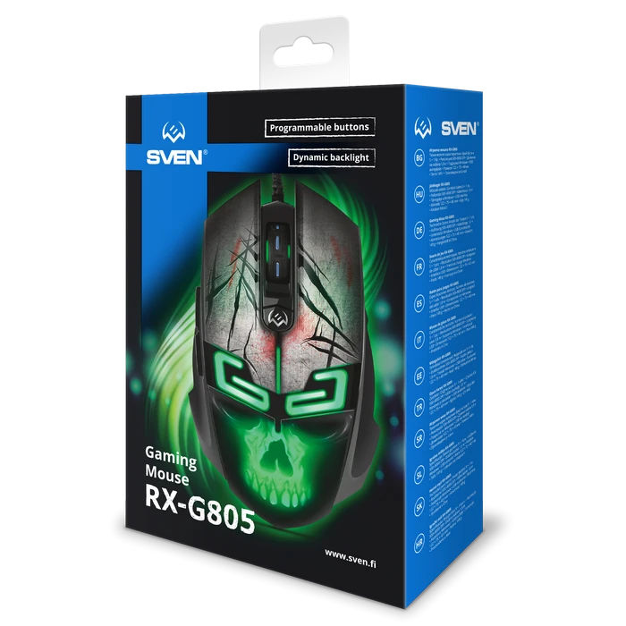 Игровая мышь sven rx-g805, чёрный 6