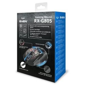 Игровая мышь sven rx-g805, чёрный Thumbnail 8