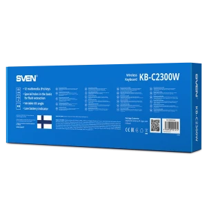 Tastatură sven kb-c2300w, fără fir, negru Thumbnail 3