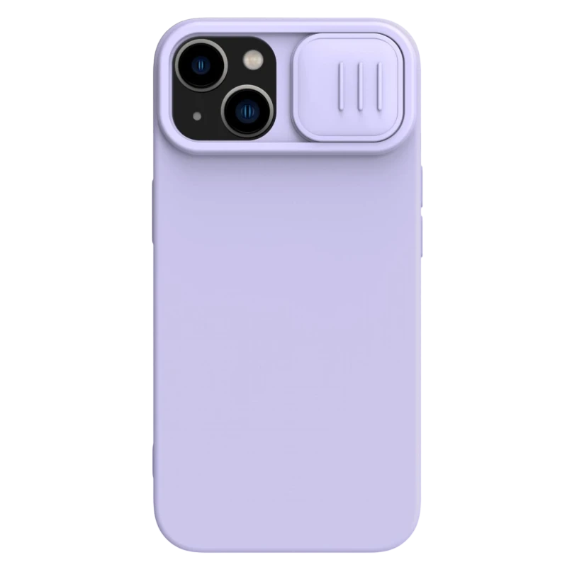 Чехол nillkin iphone 15 plus, camshield silky silicone, misty purple 6
