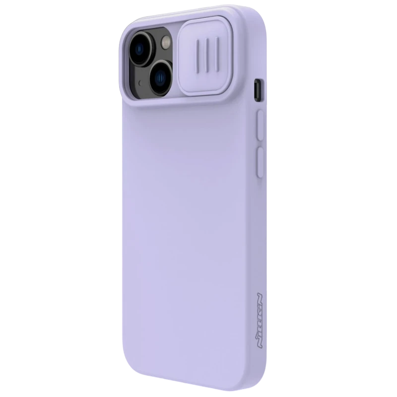 Чехол nillkin iphone 15 plus, camshield silky silicone, misty purple 2