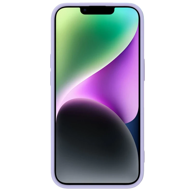 Чехол nillkin iphone 15 plus, camshield silky silicone, misty purple 5
