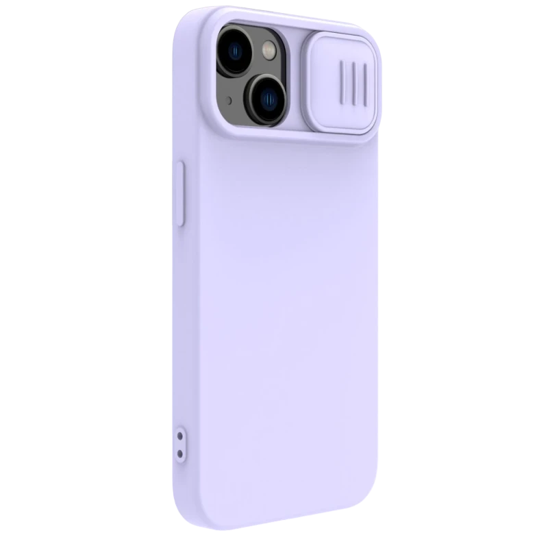 Чехол nillkin iphone 15 plus, camshield silky silicone, misty purple 3