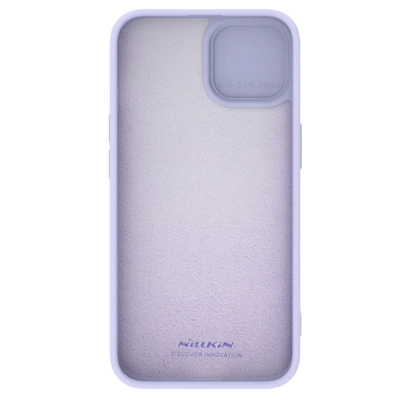 Чехол nillkin iphone 15 plus, camshield silky silicone, misty purple 4