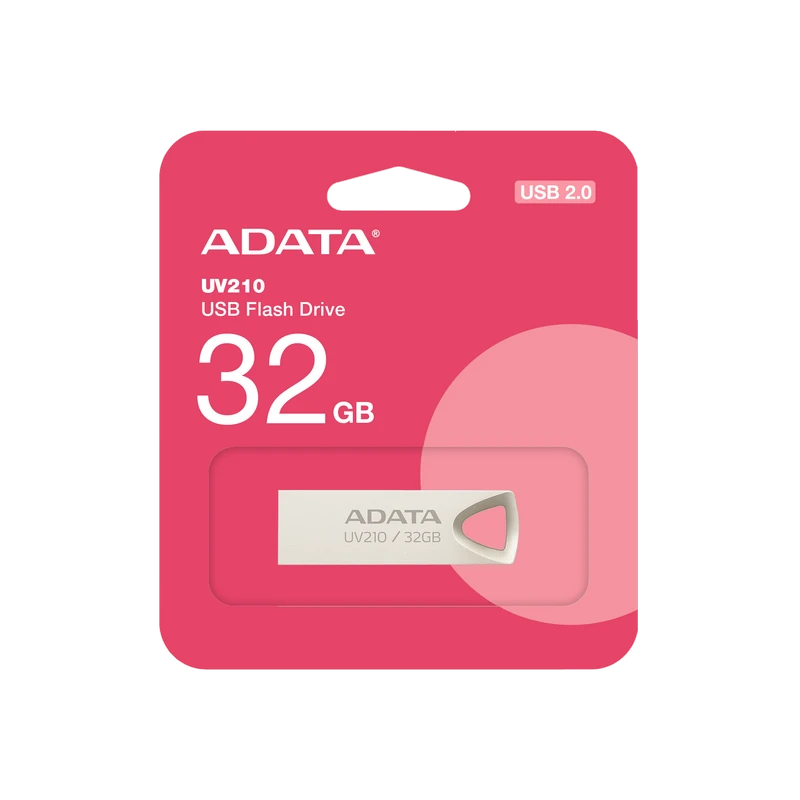 Usb flash накопитель adata uv210, 32гб, серебристый 2