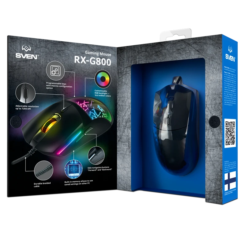 Игровая мышь sven rx-g800, чёрный 2