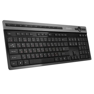 Tastatură sven kb-e5500w, fără fir, negru | argintiu Thumbnail 7