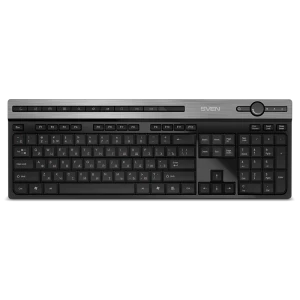 Tastatură sven kb-e5500w, fără fir, negru | argintiu