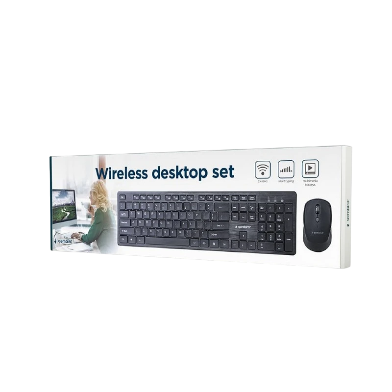 Set tastatură + mouse gembird kbs-wch-04-ru, fără fir, negru 5
