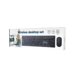 Set tastatură + mouse gembird kbs-wch-04-ru, fără fir, negru Thumbnail 5