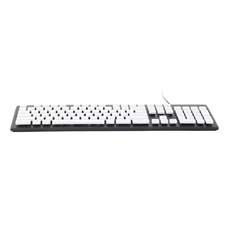 Клавиатура gembird kb-ch-01, проводное, черный | белый 3