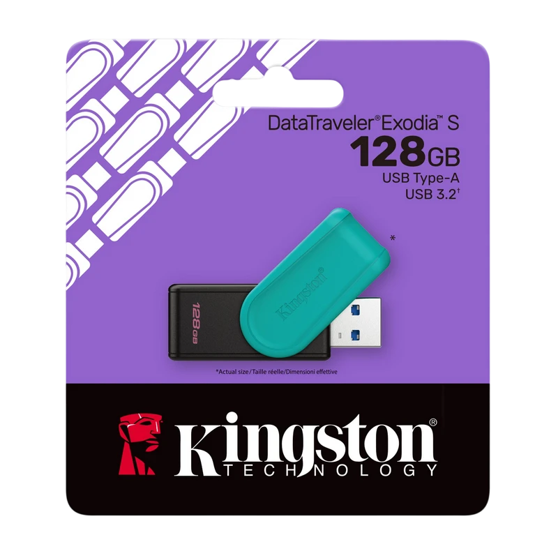 Memorie usb kingston datatraveler exodia s, 128gb, negru | verde 2