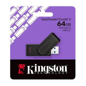 Memorie usb kingston datatraveler exodia s, 64gb, negru Thumbnail 3